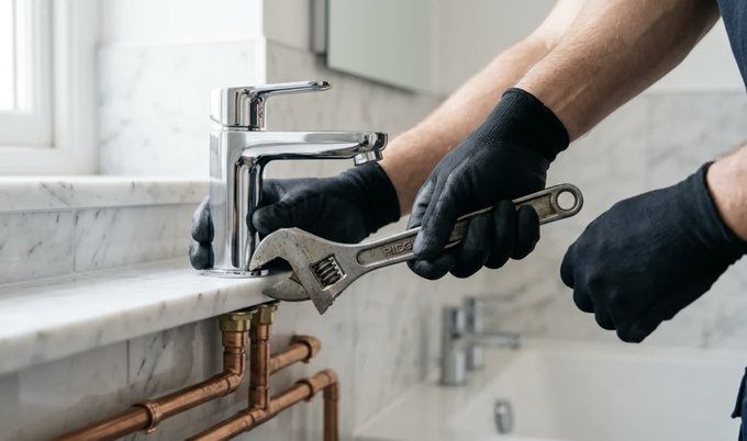 Intervention sur une canalisation bouchée